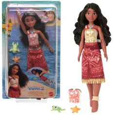 Disney Princesas: Vaiana 2 muñeca nadadora con accesorios - Mattel