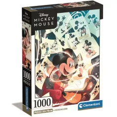 Disney: Puzzle compacto clásico de 1000 piezas de Mickey Mouse 50x70cm - Clementoni