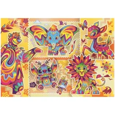 imagen de Disney - Puzzle de 1000 piezas de personajes clásicos con póster - Clementoni 2