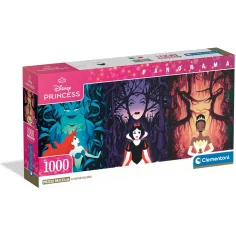 Disney - Puzzle panorámico de 1000 piezas de las princesas Disney con póster - Clementoni