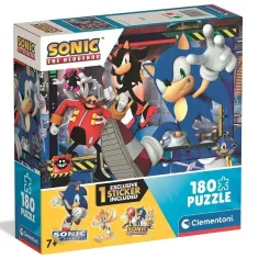 Disney Sonic 2 rompecabezas super de 180 piezas - Clementoni
