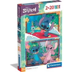 Disney Stitch 2x20db Supercolor puzzle - Clementoni