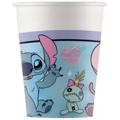 Disney Stitch y Angel vaso de papel set de 8 piezas 200ml