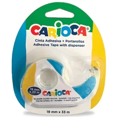 Dispensador de cinta y cinta adhesiva 19mmx33m - Carioca
