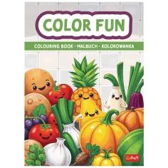 Divertidas verduras y frutas libro para colorear - Trefl