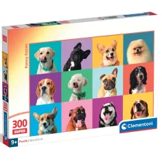 imagen de Divertidos perros 300 piezas puzzle - Clementoni 1