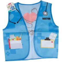 Doctor chaleco en color azul