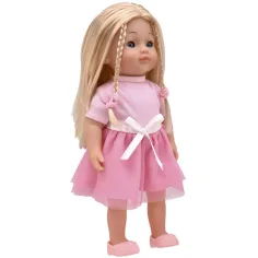 imagen de Dolls World: Muñeca Charlotte que habla en húngaro, con vestido rosa 3