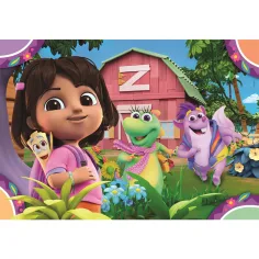 imagen de Dora la Exploradora 2x20 piezas Supercolor puzzle - Clementoni 2