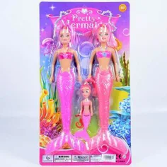 Dos Sirenas con una pequeña sirena