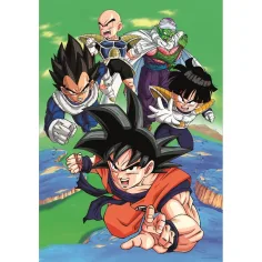 imagen de Dragon Ball Z Guerreros en acción rompecabezas compacto de 1000 piezas – Clementoni 2
