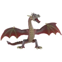Dragón rojo y marrón figura de juguete - Bullyland