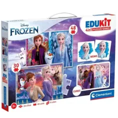 Edukit: Colección de juegos 4 en 1 de Frozen - Clementoni