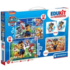 Edukit: Patrulla Canina 4 en 1 colección de juegos - Clementoni