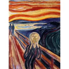 imagen de Edvard Munch: El grito 200 piezas de rompecabezas de madera - Trefl 2