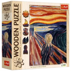 Edvard Munch: El grito 200 piezas de rompecabezas de madera - Trefl
