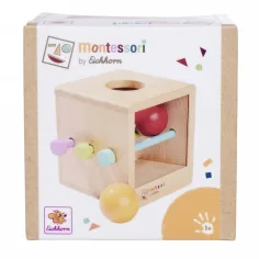 Eichhorn: Caja de Madera para Lanzar Pelotas Montessori – Juguete de Desarrollo para los Más Pequeños - Simba Toys