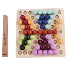 imagen de Eichhorn: Juego educativo Montessori de colocación de bolas con pinzas 2