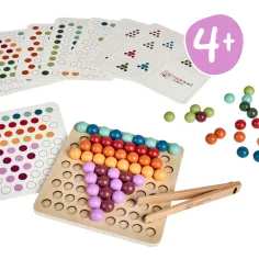 imagen de Eichhorn: Juego educativo Montessori de colocación de bolas con pinzas 3