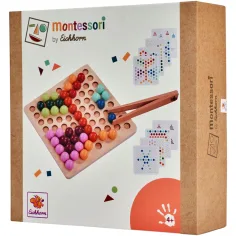Eichhorn: Juego de desarrollo de rompecabezas de bolas con pinzas Montessori