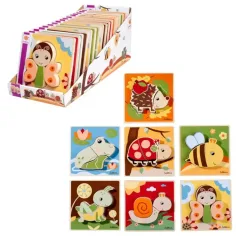 Eichhorn: Puzzle de animales de madera en varias versiones 1ud - Simba Toys