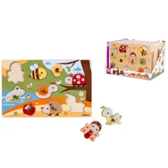 Eichhorn: Rompecabezas de madera con asas de animales en varias versiones 1ud - Simba Toys