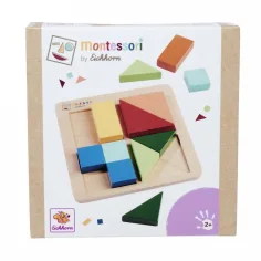 Eichhorn: Rompecabezas de Madera Montessori de Colores y Formas – Juego de Lógica para Manos Pequeñas - Simba Toys