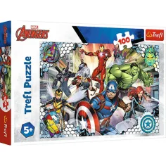 El famoso equipo de Vengadores puzzle de 100 piezas - Trefl
