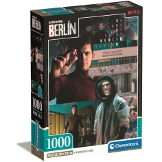 El gran atraco: escenas emocionantes de Berlín rompecabezas Compact de 1000 piezas 50x70cm - Clementoni