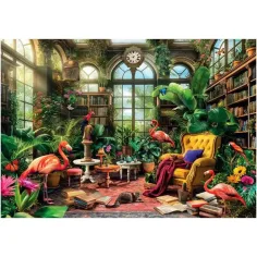 imagen de El invernadero biblioteca HQC puzzle de 1000 piezas - Clementoni 2
