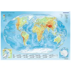 imagen de El mapa físico del mundo Puzzle de 1000 piezas - Trefl 2