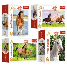 El mundo de los caballos mini puzzle de 54 piezas en varias versiones - Trefl