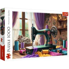 El puzzle de 1000 piezas de la habitación de costura - Trefl