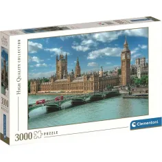 El puzzle HQC de 3000 piezas de las casas del Parlamento - Clementoni
