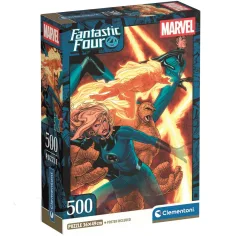 El rompecabezas de 500 piezas de los Cuatro Fantásticos - Clementoni