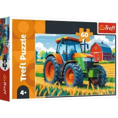El rompecabezas de 60 piezas del tractor del granjero - Trefl