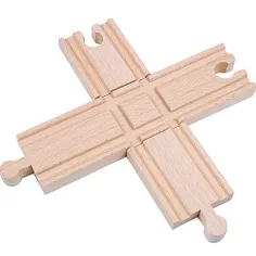 Elemento de cruce de vías de tren de madera