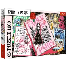Emily en París: Puzzle de 1000 piezas de revistas de moda - Trefl