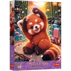 Encantador panda rojo rompecabezas de 500 piezas calidad Premium plus - Trefl
