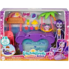 Enchantimals: Fiesta de piscina de mono juego de juguetes - Mattel