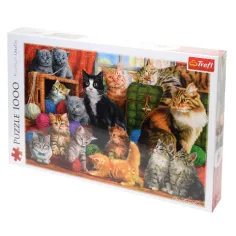 Encuentro de gatos puzzle de 1000 piezas - Trefl