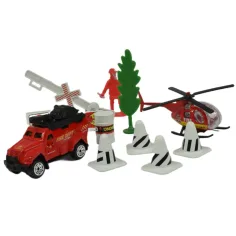 imagen de Equipo de Bomberos: Set de juego de bomberos con vehículos y accesorios en varias versiones 1ud 2