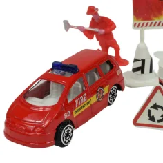 imagen de Equipo de Bomberos: Set de juego de bomberos con vehículos y accesorios en varias versiones 1ud 6