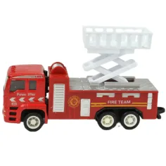imagen de Equipo de Rescate de Incendios: set de 4 camiones de bomberos de metal 3