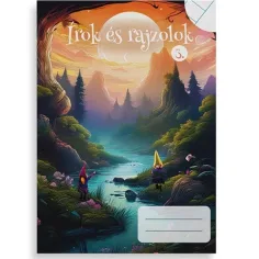 Escribo y dibujo cuaderno 2 en 1 de 3er grado con páginas rayadas y lisas A/5
