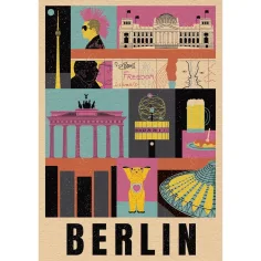 imagen de Estilo en la ciudad Berlín rompecabezas de 1000 piezas - Clementoni 2