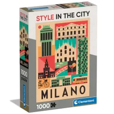 Estilo en la ciudad Milán 1000 piezas puzzle - Clementoni