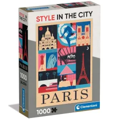 Estilo en la ciudad Puzzle de París 1000 piezas - Clementoni