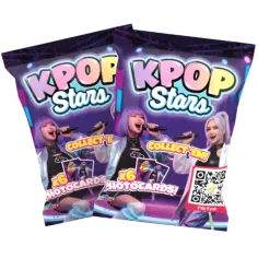 Estrellas de K-Pop: Tarjetas de fotos sorpresa - 6 unidades