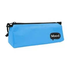 Estuche cilíndrico Mood azul 21x7x7cm